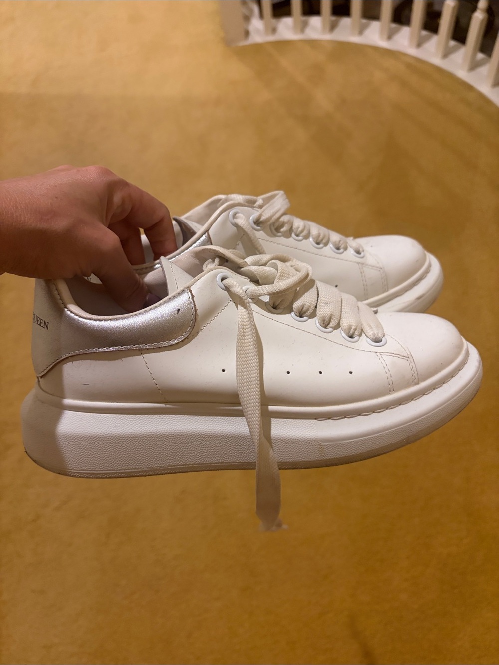 Alexander McQueen white sneakers